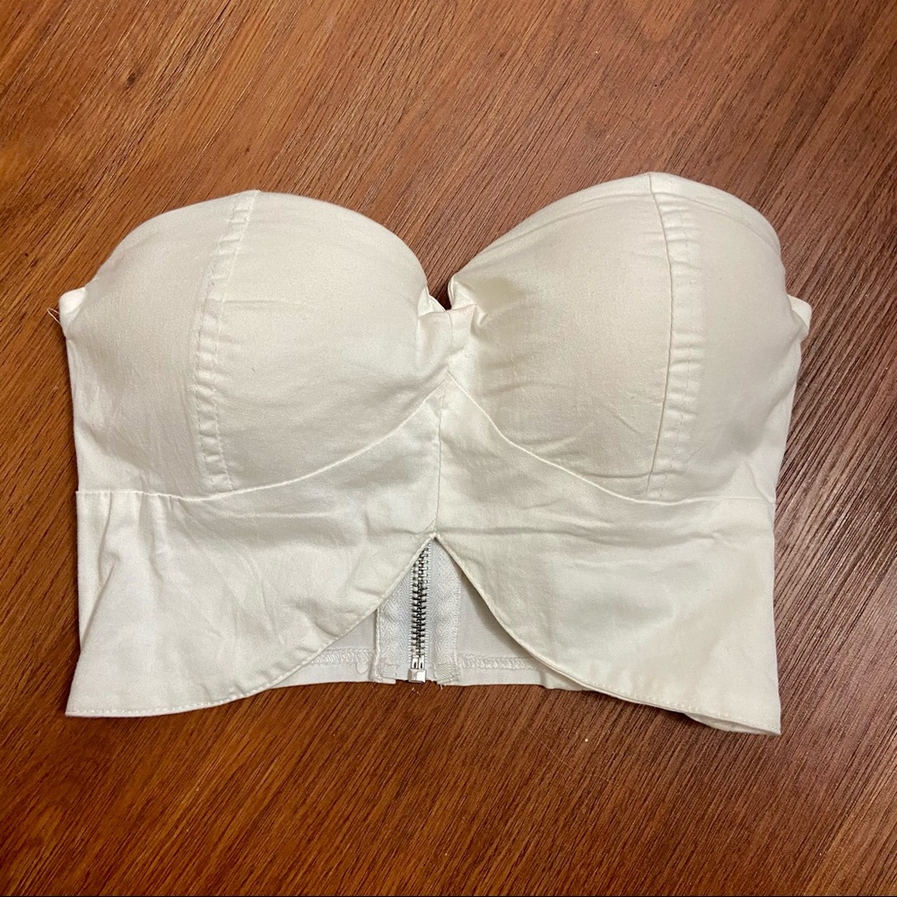 White crop top